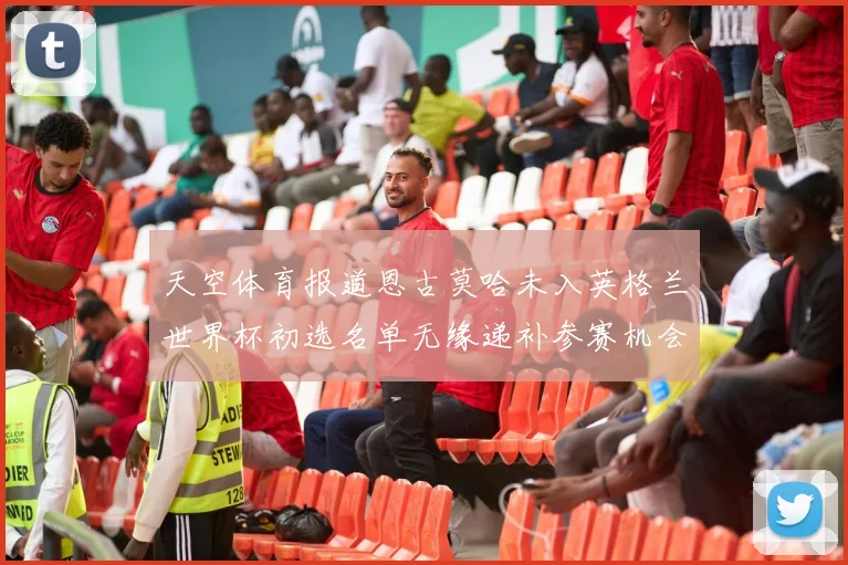 天空体育报道恩古莫哈未入英格兰世界杯初选名单无缘递补参赛机会